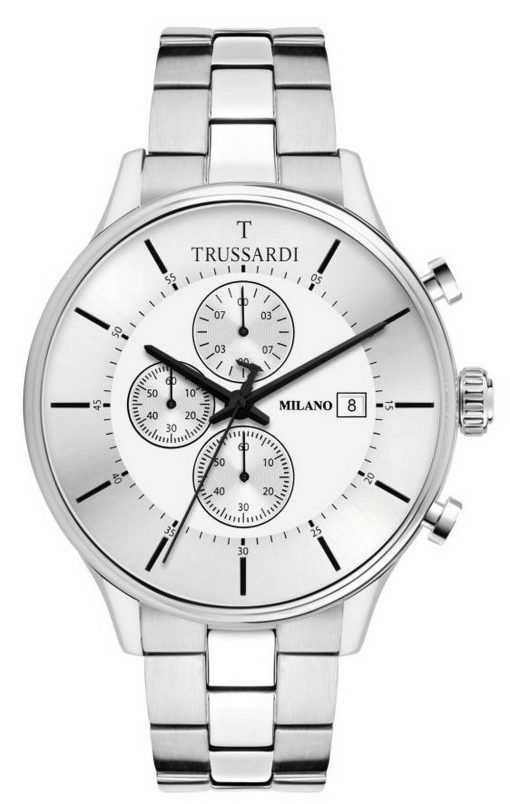 Trussardi T-Complicity Chronograph Silver Dial Stainless Steel R2473630004 Mens Watch