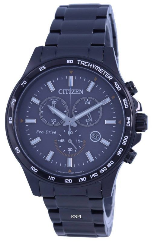 Citizen Gray Dial Chronograph Eco-Drive AT2425-80H Mens Watch