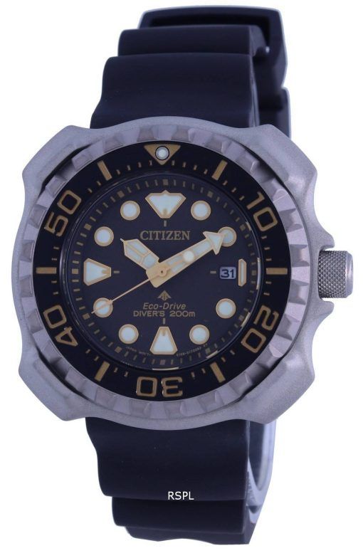 Citizen Promaster Marine Black Dial Eco-Drive Divers BN0220-16E 200M Mens Watch