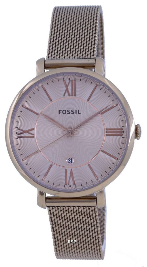Fossil Jacqueline Rose Gold Tone Stainless Steel Quartz ES5120 Womens Watch