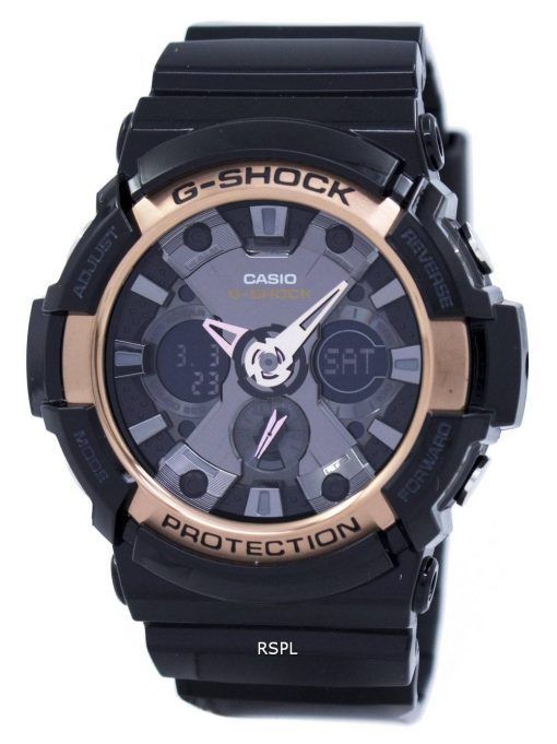 Casio G-Shock Rose Gold Accented GA-200RG-1A GA200RG-1A Mens Watch