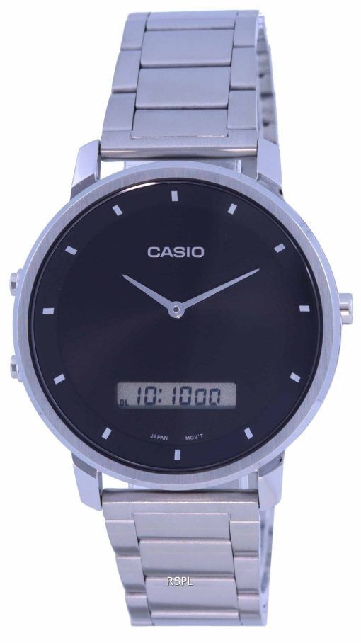 Casio Standard Stainless Steel Analog Digital MTP-B200D-1E MTPB200D-1 Mens Watch