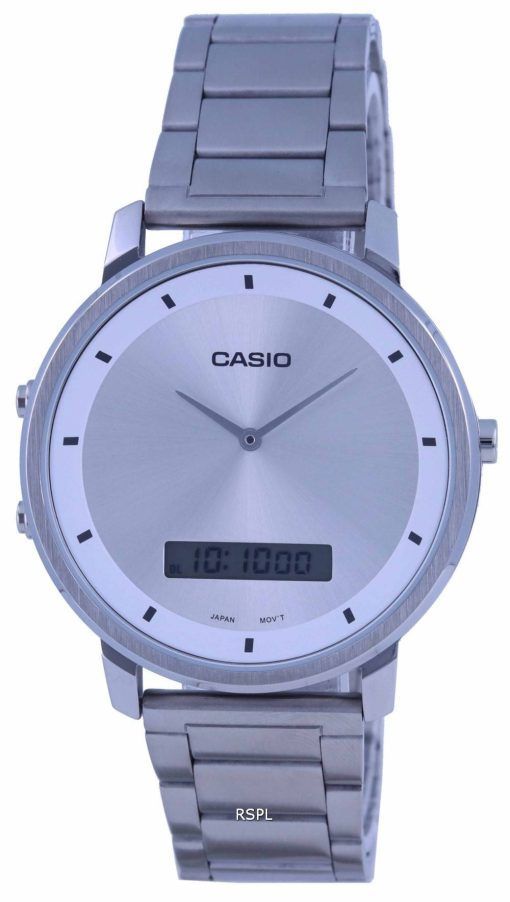 Casio Standard Stainless Steel Analog Digital MTP-B200D-7E MTPB200D-7 Mens Watch
