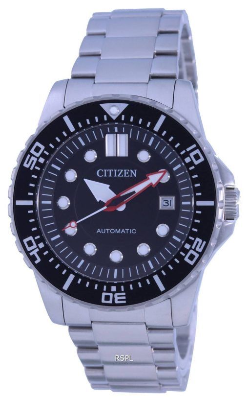 Citizen Black Dial Stainless Steel Automatic NJ0120-81E 100M Mens Watch