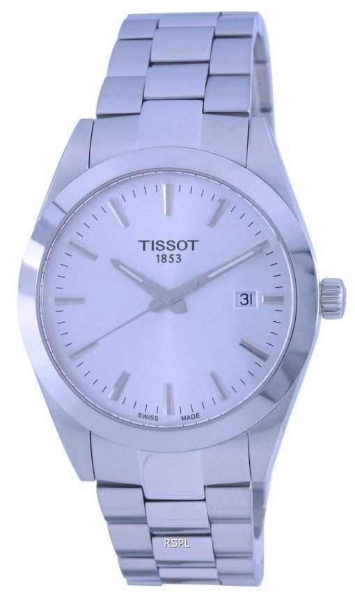 Tissot T-Classic Gentleman Silver Dial Quartz T127.410.11.031.00 T1274101103100 100M Mens Watch