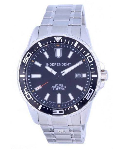 Independent Stainless Steel Black Dial Automatic BJ4-418-51.G 100M Mens Watch