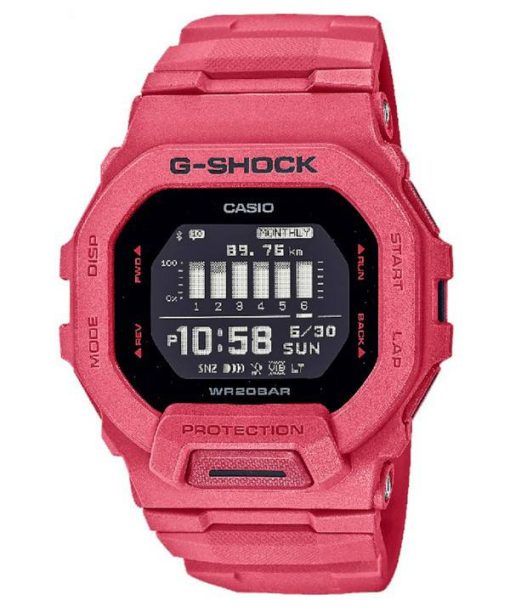 Casio G-Shock Resin Digital Black Dial GBD-200RD-4 GBD200RD-4 200M Mens Watch
