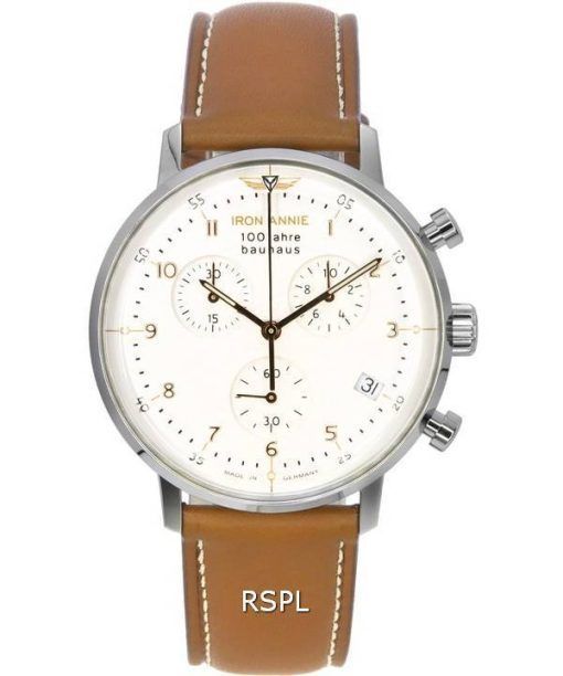 Iron Annie 100 Jahre Bauhaus Chronograph White Dial Quartz 50964 Mens Watch