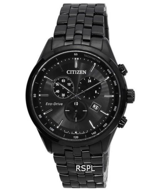 Citizen Eco-Drive Corso Classic Chronograph Black Dial AT2145-86E 100M Men's Watch