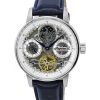 Ingersoll The Jazz Sun and Moon Phase Leather Strap Skeleton Silver Dial Automatic I07702 Mens Watch
