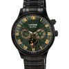 Citizen Eco-Drive Moonphase Stainless Steel Multifunction Green Dial AP1055-87X Men's Watch