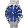 Citizen Carson Stainless Steel Blue Dial Eco-Drive AW1770-53L 100M Men's Watch
