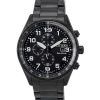 Citizen Eco-Drive Chronograph Stainless Steel Black Dial CA0775-79E 100M Men's Watch