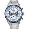 Citizen Eco-Drive Chronograph Stainless Steel Grey Dial CA4554-84H 100M Men's Watch
