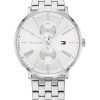 Tommy Hilfiger Jenna Stainless Steel Multifunction Silver Dial Quartz 1782068 Womens Watch