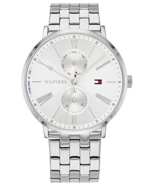 Tommy Hilfiger Jenna Stainless Steel Multifunction Silver Dial Quartz 1782068 Womens Watch