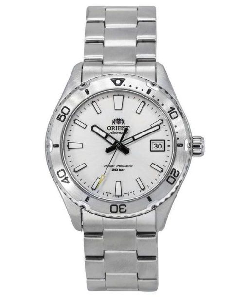 Orient Sports Mako Stainless Steel White Dial Automatic Diver's RA-AC0Q03S10B 200M Men's Watch