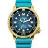 Citizen Promaster Dive Polyurethane Strap Turquoise Dial Eco-Drive Divers BN0162-02X 200m Mens Watch