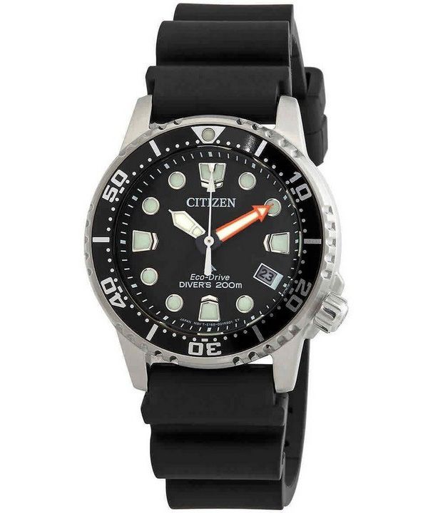 Citizen BN0197-08A ProMaster Marine Series Eco Driver Day Black Mens Watch New