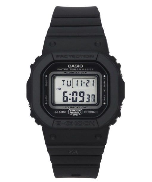Casio G-Shock Digital Black Resin Strap Black Dial Quartz GMD-S5600BA-1 200M Women's Watch