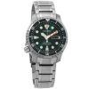 Citizen Promaster Marine Titanium Bracelet Green Dial Automatic Divers NY0100-50X 200M Mens Watch