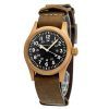Hamilton Khaki Field Mechanical Bronze Leather Strap Black Dial H69459530 Men's Watch